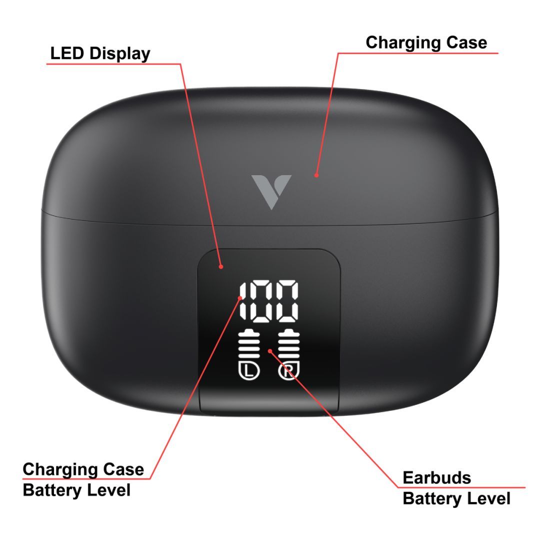 Verbatim TruSound Hybrid ANC + ENC Bluetooth Headset Black Verbatim TruSound Hybrid ANC + ENC Bluetooth Headset Black