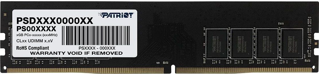 Patriot 8GB DDR4 3200MHz Signature Line Black Patriot 8GB DDR4 3200MHz Signature Line Black
