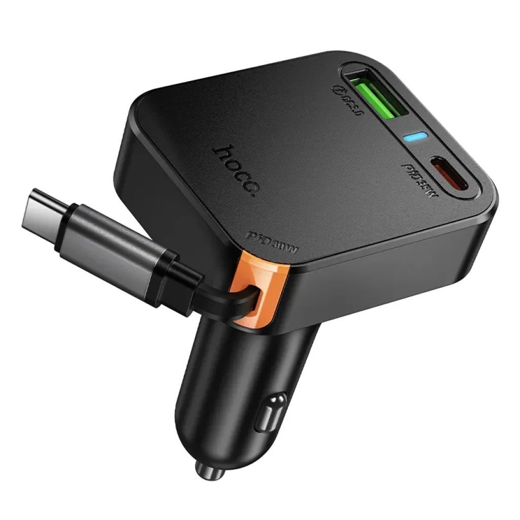 Hoco NZ18 Car Charger 65W Black Hoco NZ18 Car Charger 65W Black