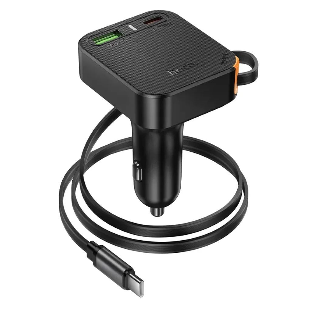 Hoco NZ18 Car Charger 65W Black Hoco NZ18 Car Charger 65W Black