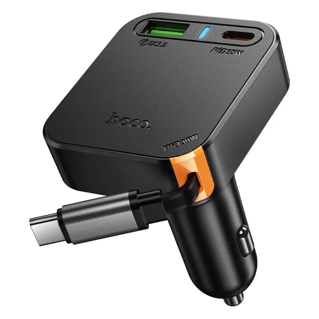 Hoco NZ18 Car Charger 65W Black Hoco NZ18 Car Charger 65W Black