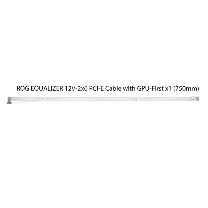 Asus ROG-EQUALIZER 12v-2x6 PCIe power cable White Asus ROG-EQUALIZER 12v-2x6 PCIe power cable White