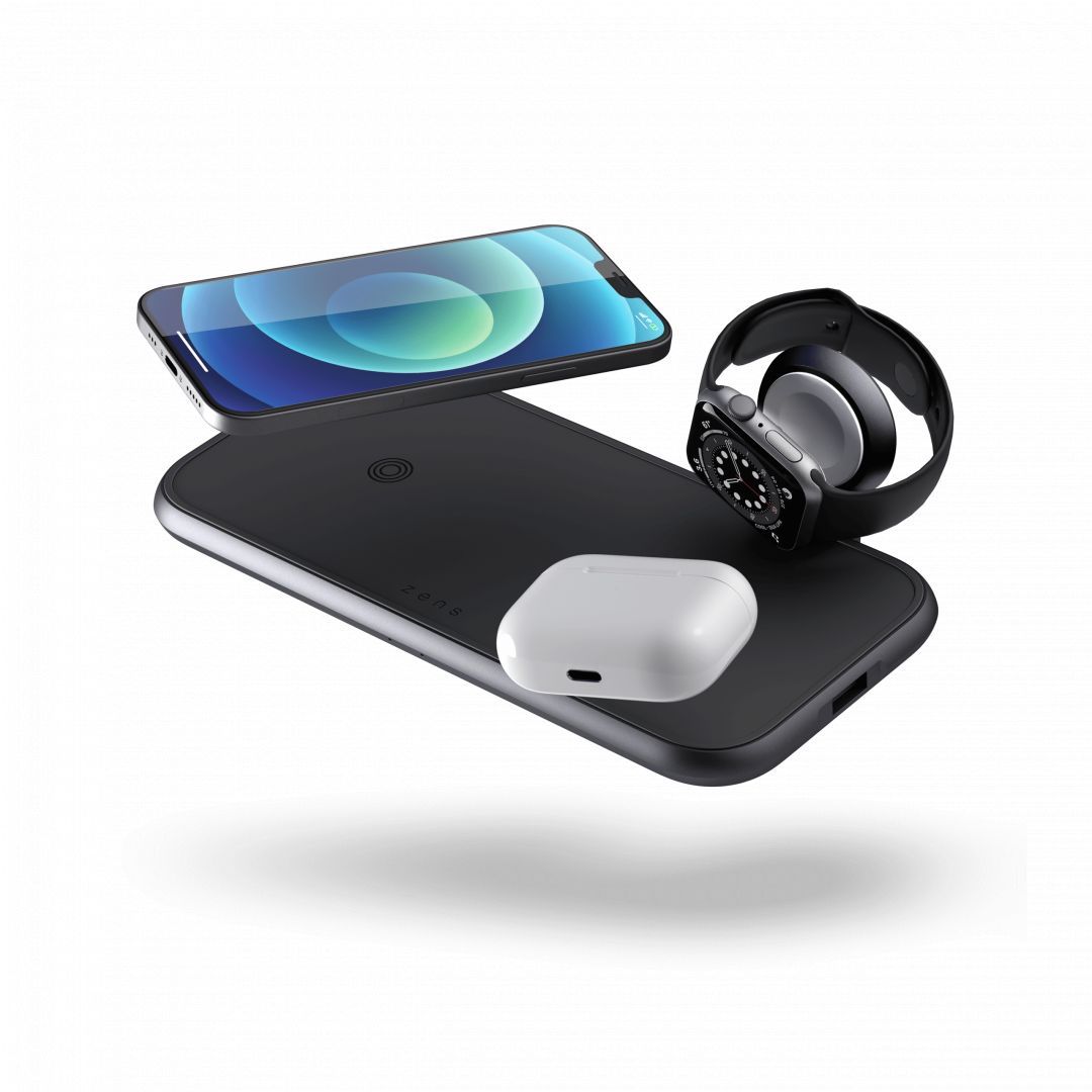 Zens 4-in-1 Wireless Charger Black Zens 4-in-1 Wireless Charger Black