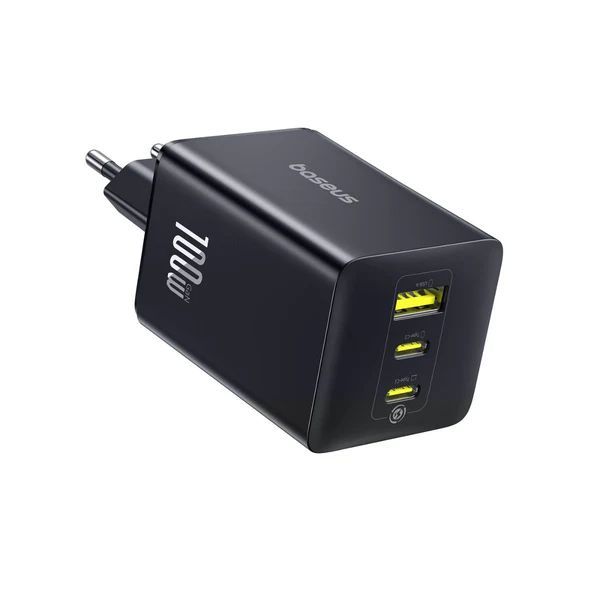 Baseus EnerFill FE11 Fast Charger 2C+U 100W Black Baseus EnerFill FE11 Fast Charger 2C+U 100W Black