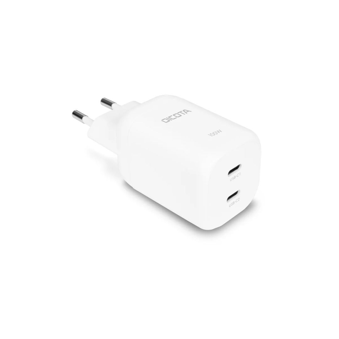 Dicota 2-port GaN Wall Charger (100W) White