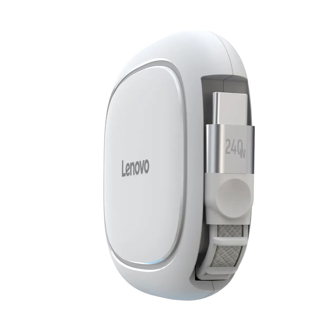 Lenovo 240W USB-C Retractable Cable 1,2m White