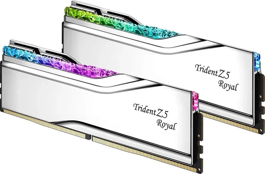 G.SKILL 48GB DDR5 8400MHz Kit(2x24GB) Trident Z5 Royal RGB Silver G.SKILL 48GB DDR5 8400MHz Kit(2x24GB) Trident Z5 Royal RGB Silver