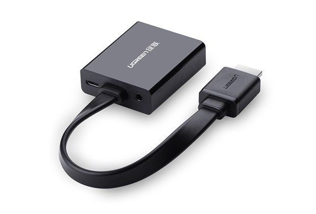 UGREEN 40248 VGA (D-Sub) to HDMI adapter cable Black UGREEN 40248 VGA (D-Sub) to HDMI adapter cable Black