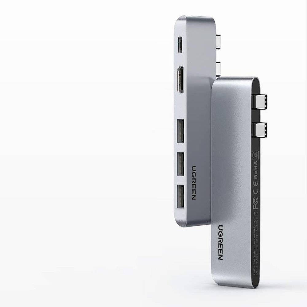 UGREEN CM251 60559 Laptop Dock/Port Replicator Silver UGREEN CM251 60559 Laptop Dock/Port Replicator Silver