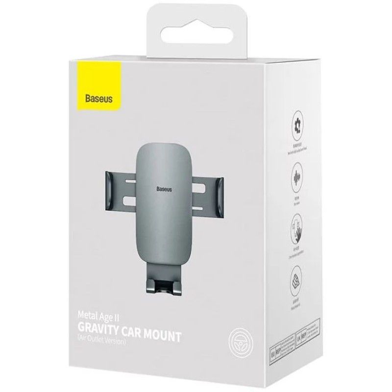 Baseus Metal Age II Car Mount Grey Baseus Metal Age II Car Mount Grey