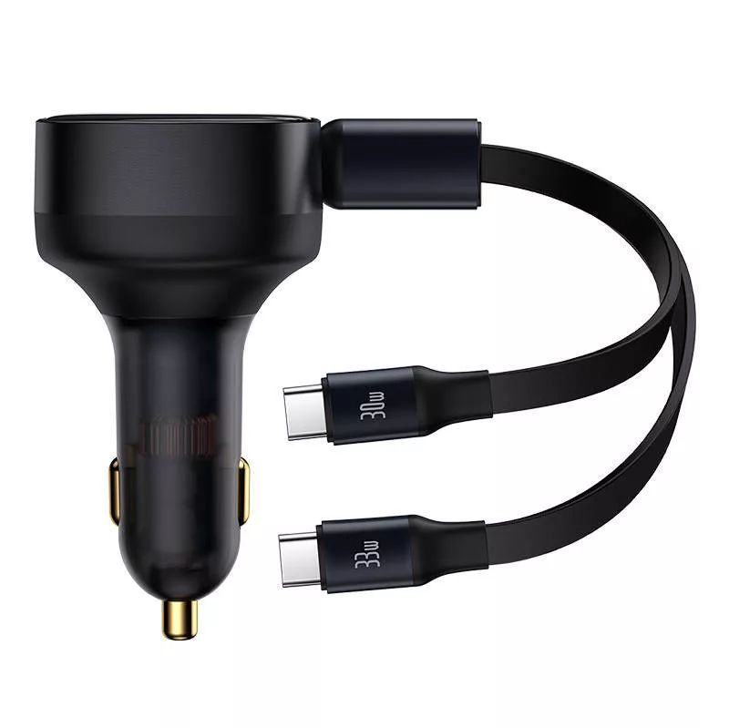 Baseus Enjoyment USB-C 33W Car Charger Black Baseus Enjoyment USB-C 33W Car Charger Black