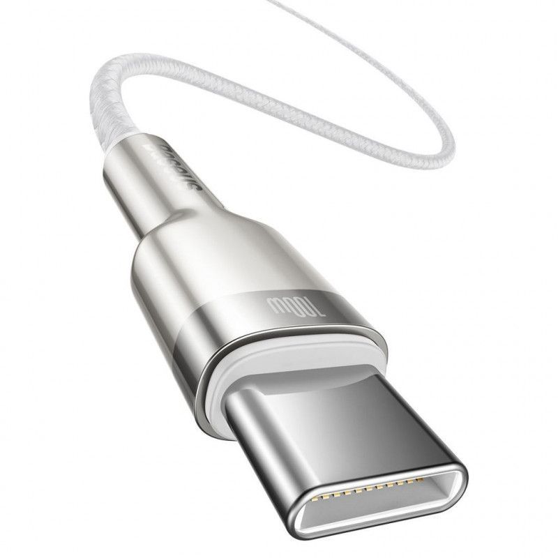 Baseus Cafule USB-C - USB-C Cable 100W 1m White Baseus Cafule USB-C - USB-C Cable 100W 1m White