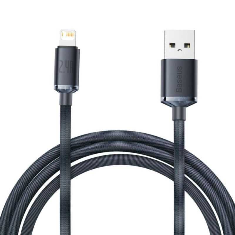 Baseus Crystal Shine USB-Lightning Cable 2m Black Baseus Crystal Shine USB-Lightning Cable 2m Black