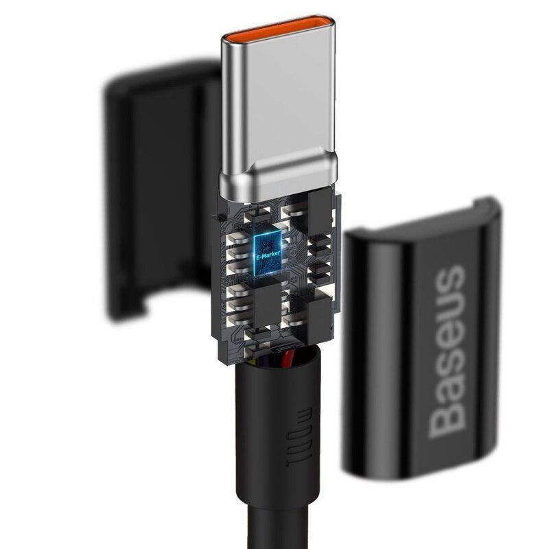 Baseus Superior USB-C - USB-C Cable 1m Black Baseus Superior USB-C - USB-C Cable 1m Black
