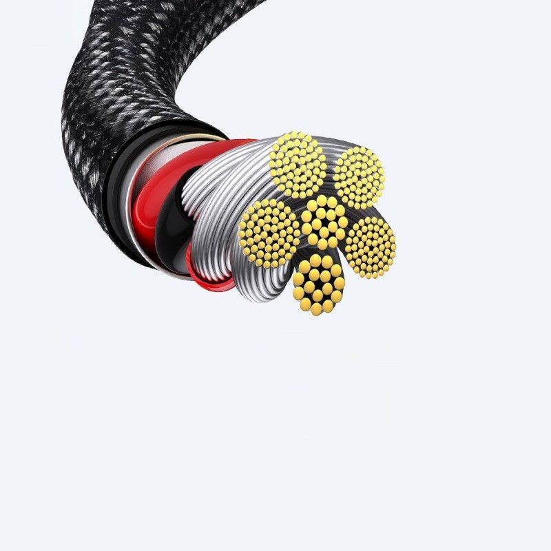 Baseus Tungsten Gold USB-A - USB-C 100W Cable 2m Black Baseus Tungsten Gold USB-A - USB-C 100W Cable 2m Black
