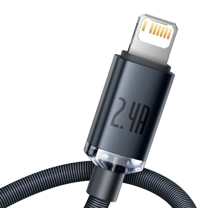 Baseus Crystal Shine USB-A Lightning Cable 1,2m Black Baseus Crystal Shine USB-A Lightning Cable 1,2m Black