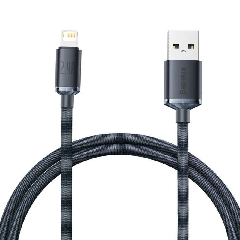 Baseus Crystal Shine USB-A Lightning Cable 1,2m Black Baseus Crystal Shine USB-A Lightning Cable 1,2m Black