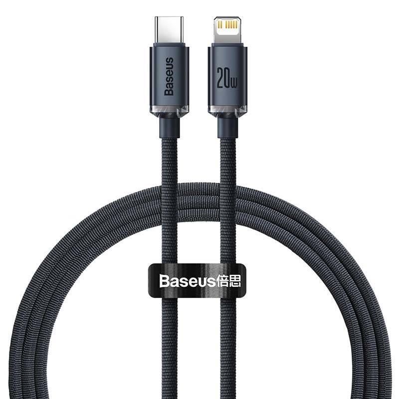 Baseus Crystal USB-C Lightning 1,2m Black