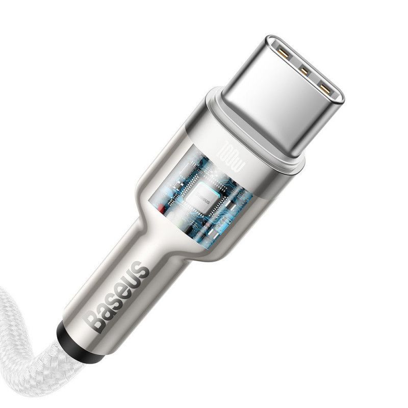 Baseus Cafule USB-C - USB-C Cable 100W 2m White Baseus Cafule USB-C - USB-C Cable 100W 2m White