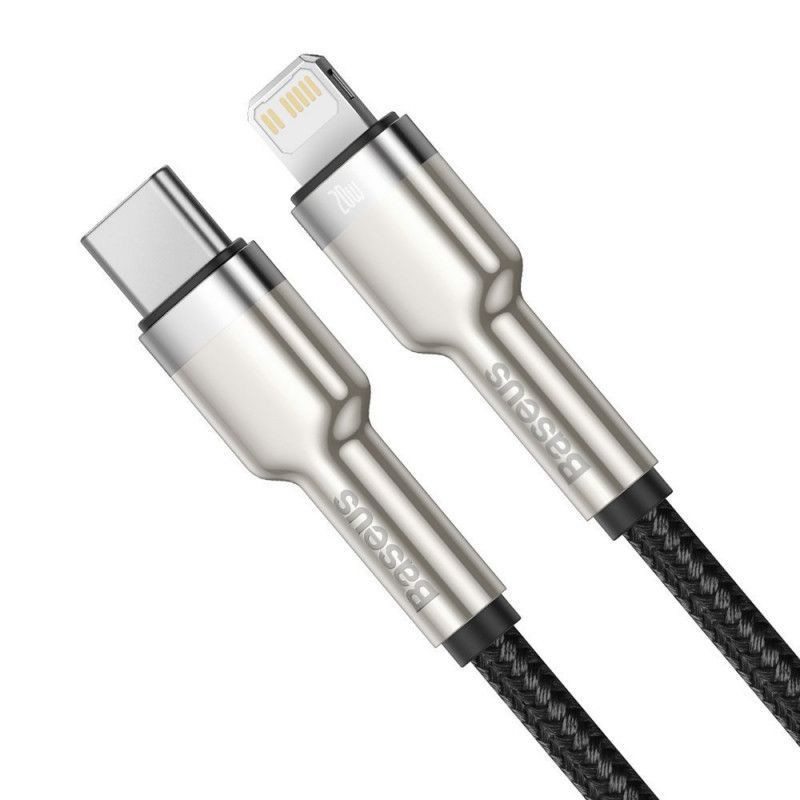 Baseus Cafule USB-C - Lightning Cable 20W 0,25m Black Baseus Cafule USB-C - Lightning Cable 20W 0,25m Black