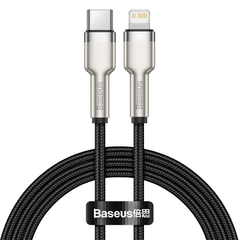 Baseus Cafule USB-C - Lightning Cable 20W 0,25m Black Baseus Cafule USB-C - Lightning Cable 20W 0,25m Black