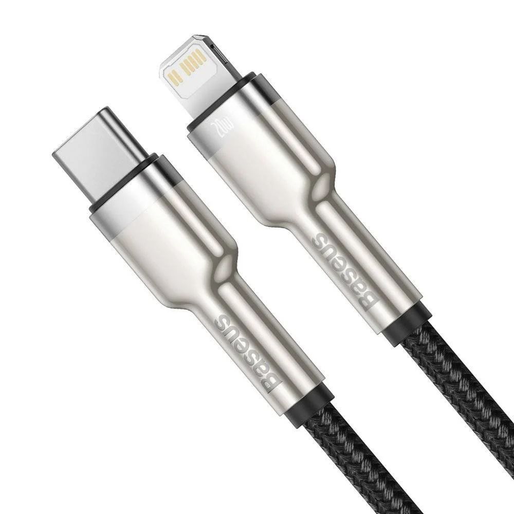Baseus Cafule USB-C - Lightning Cable 20W 2m Black Baseus Cafule USB-C - Lightning Cable 20W 2m Black