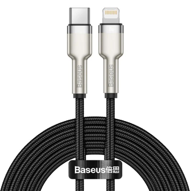 Baseus Cafule USB-C - Lightning Cable 20W 2m Black Baseus Cafule USB-C - Lightning Cable 20W 2m Black