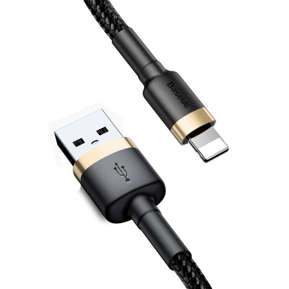 Baseus Cafule Lightning Cable 1,5A 2m Black/Gold Baseus Cafule Lightning Cable 1,5A 2m Black/Gold