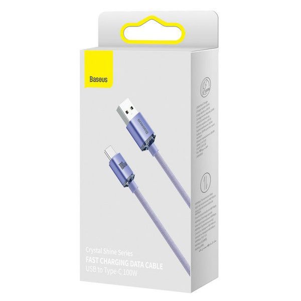 Baseus Crystal Shine USB-C Cable 1,2m Purple Baseus Crystal Shine USB-C Cable 1,2m Purple