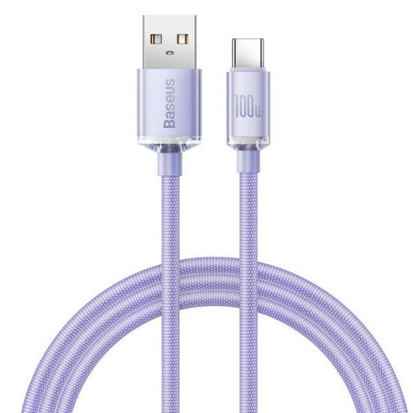 Baseus Crystal Shine USB-C Cable 1,2m Purple Baseus Crystal Shine USB-C Cable 1,2m Purple