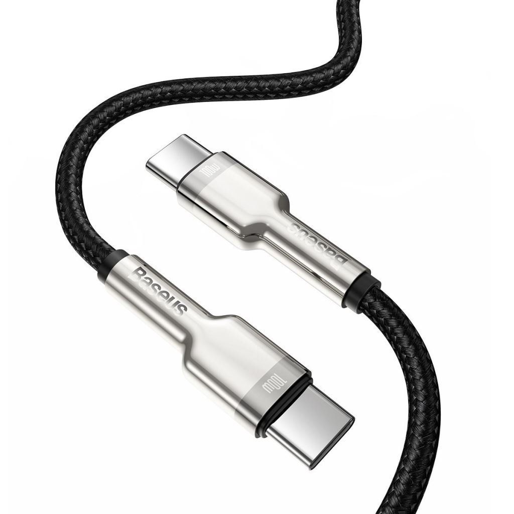 Baseus Cafule USB-C - USB-C Cable 100W 1m Black Baseus Cafule USB-C - USB-C Cable 100W 1m Black