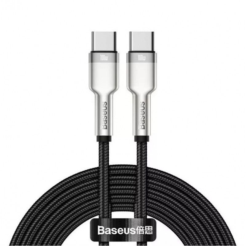 Baseus Cafule USB-C - USB-C Cable 100W 2m Black Baseus Cafule USB-C - USB-C Cable 100W 2m Black