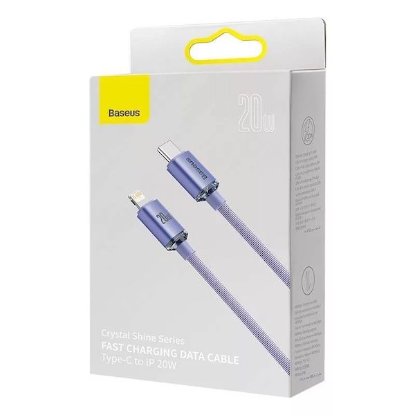 Baseus Crystal Shine USB-C Lightning Cable 20W 1,2m Purple Baseus Crystal Shine USB-C Lightning Cable 20W 1,2m Purple