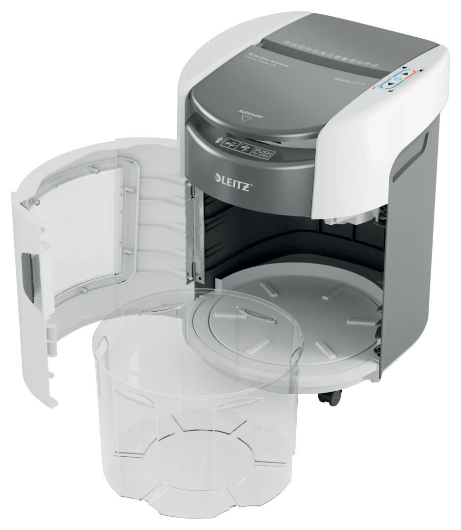 Leitz IQ OptiMax Autofeed Home Office 150 P4 Iratmegsemmisítő White Leitz IQ OptiMax Autofeed Home Office 150 P4 Iratmegsemmisítő White