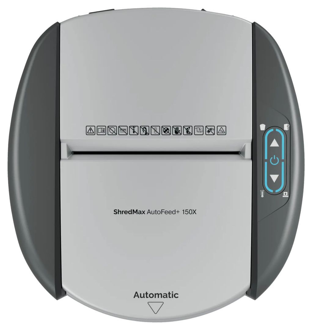 Rexel ShredMax AutoFeed+ 150X P4 Iratmegsemmisítő Black Rexel ShredMax AutoFeed+ 150X P4 Iratmegsemmisítő Black