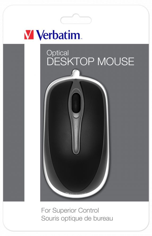 Verbatim Optical Desktop Mouse Black Verbatim Optical Desktop Mouse Black