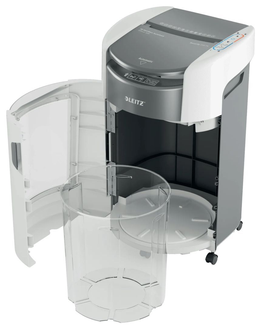 Leitz IQ OptiMax Autofeed Office 300 P4 Iratmegsemmisítő White Leitz IQ OptiMax Autofeed Office 300 P4 Iratmegsemmisítő White