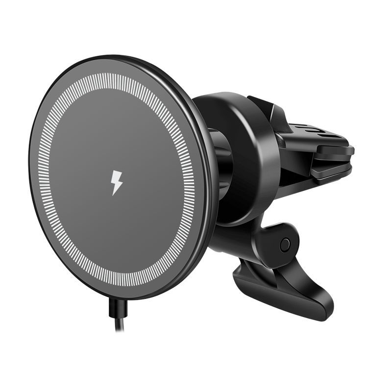 Logilink Magnetic car smartphone holder with charging function Black