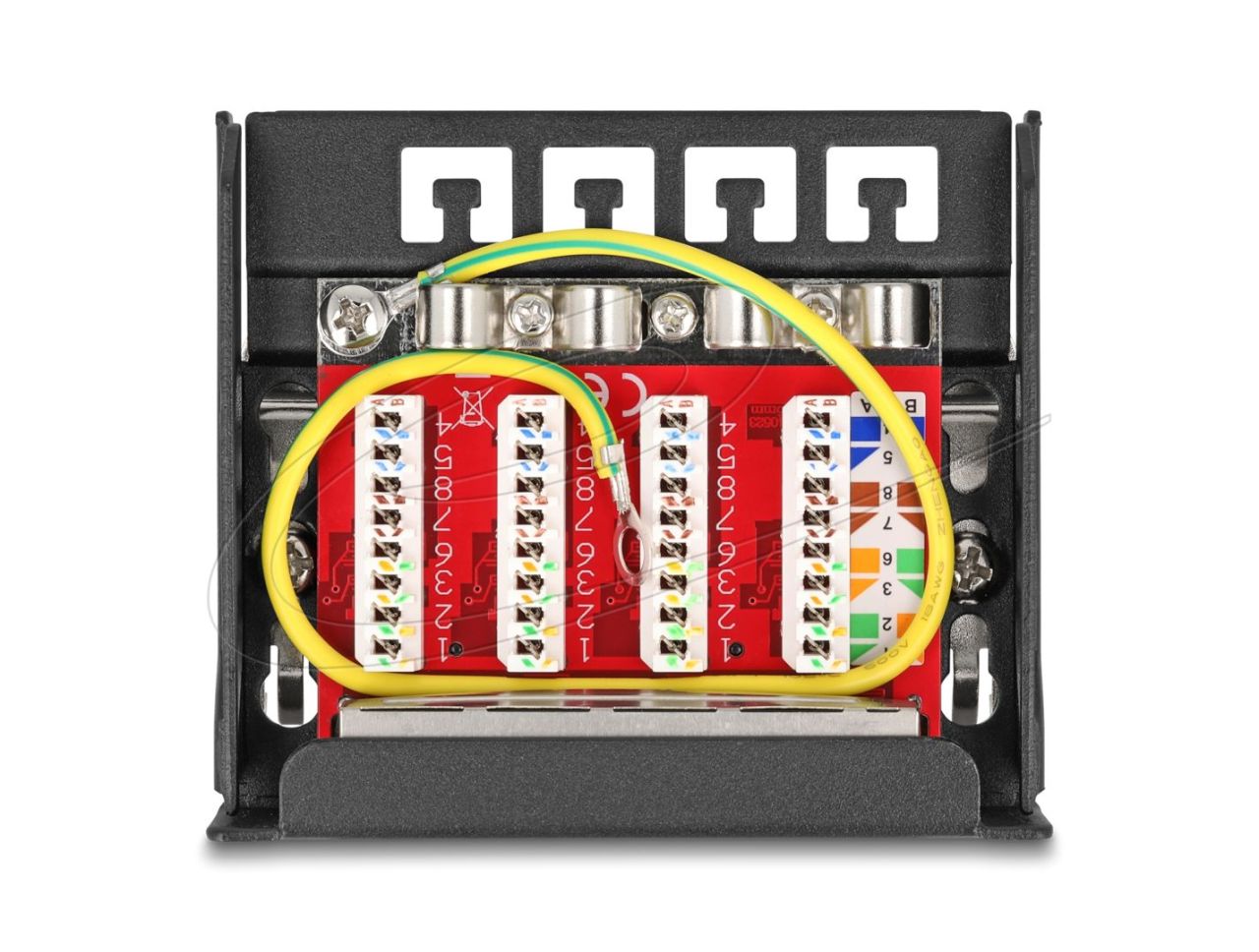 DeLock 4-port Patch Panel Black DeLock 4-port Patch Panel Black