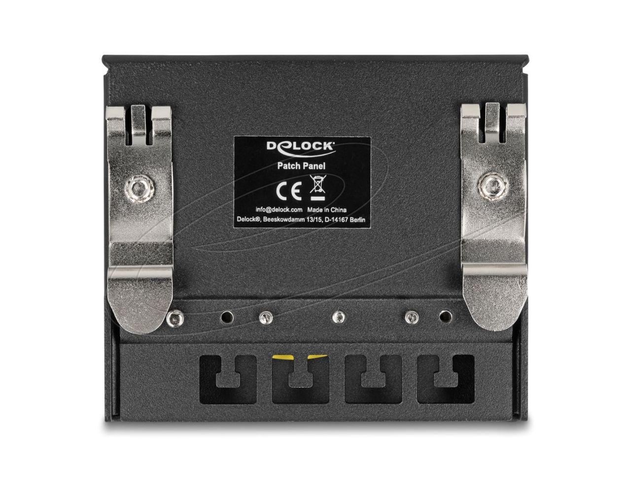 DeLock 4-port Patch Panel Black DeLock 4-port Patch Panel Black