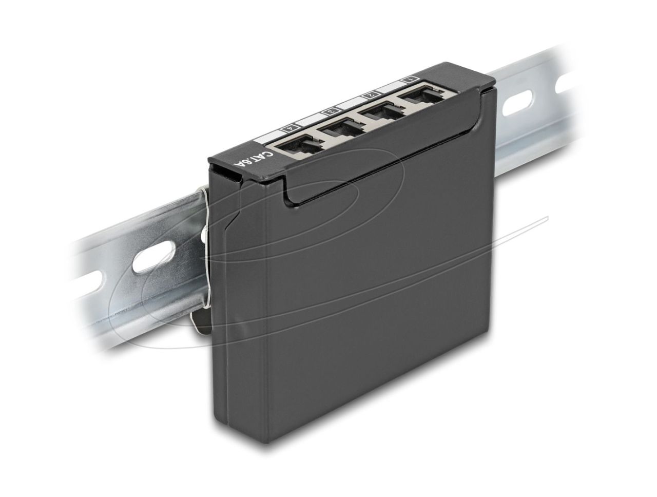 DeLock 4-port Patch Panel Black DeLock 4-port Patch Panel Black