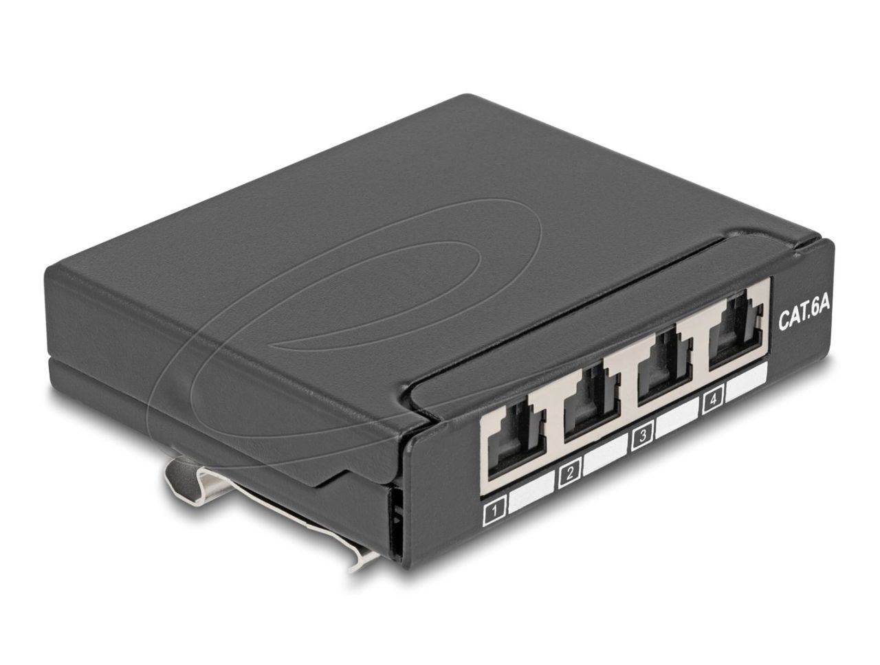 DeLock 4-port Patch Panel Black DeLock 4-port Patch Panel Black