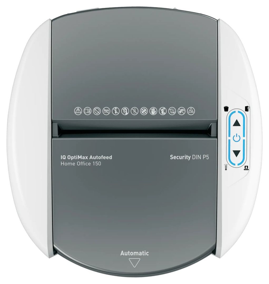 Leitz IQ OptiMax Autofeed Home Office 150 P5 Iratmegsemmisítő White Leitz IQ OptiMax Autofeed Home Office 150 P5 Iratmegsemmisítő White