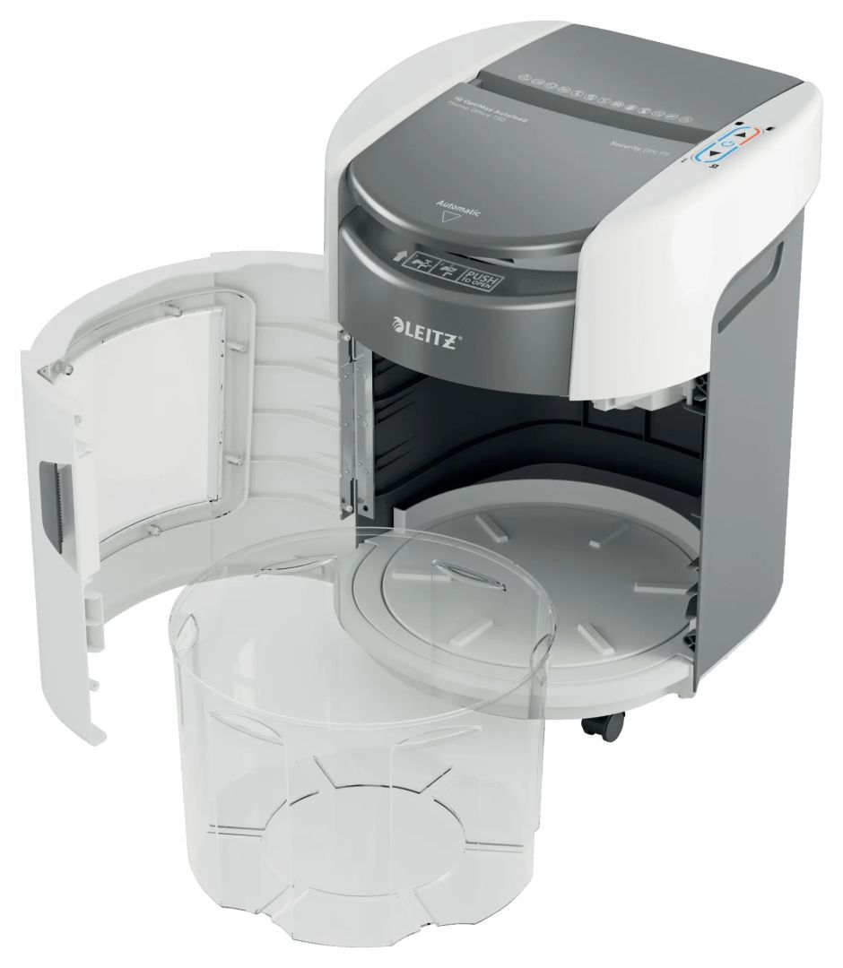 Leitz IQ OptiMax Autofeed Home Office 150 P5 Iratmegsemmisítő White Leitz IQ OptiMax Autofeed Home Office 150 P5 Iratmegsemmisítő White