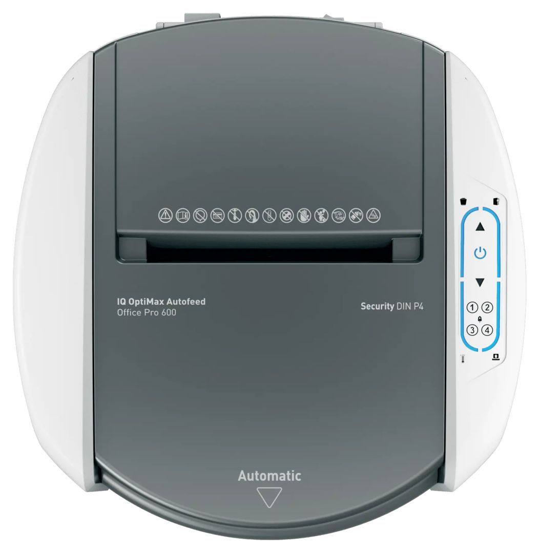 Leitz IQ OptiMax Autofeed Office Pro 600 P4 Iratmegsemmisítő White Leitz IQ OptiMax Autofeed Office Pro 600 P4 Iratmegsemmisítő White