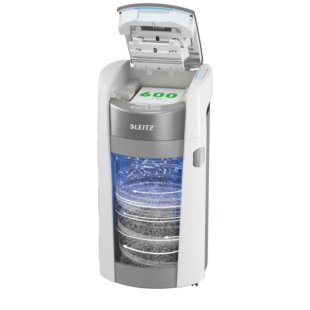 Leitz IQ OptiMax Autofeed Office Pro 600 P4 Iratmegsemmisítő White Leitz IQ OptiMax Autofeed Office Pro 600 P4 Iratmegsemmisítő White