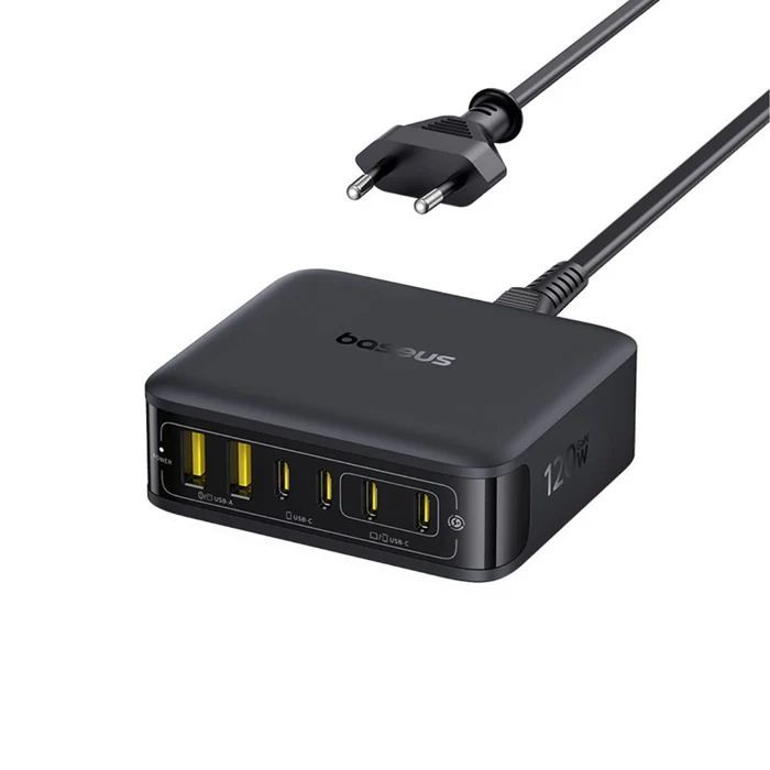 Baseus EnerFill FH21 Desktop Charging Station 4C+2U 120W Black Baseus EnerFill FH21 Desktop Charging Station 4C+2U 120W Black