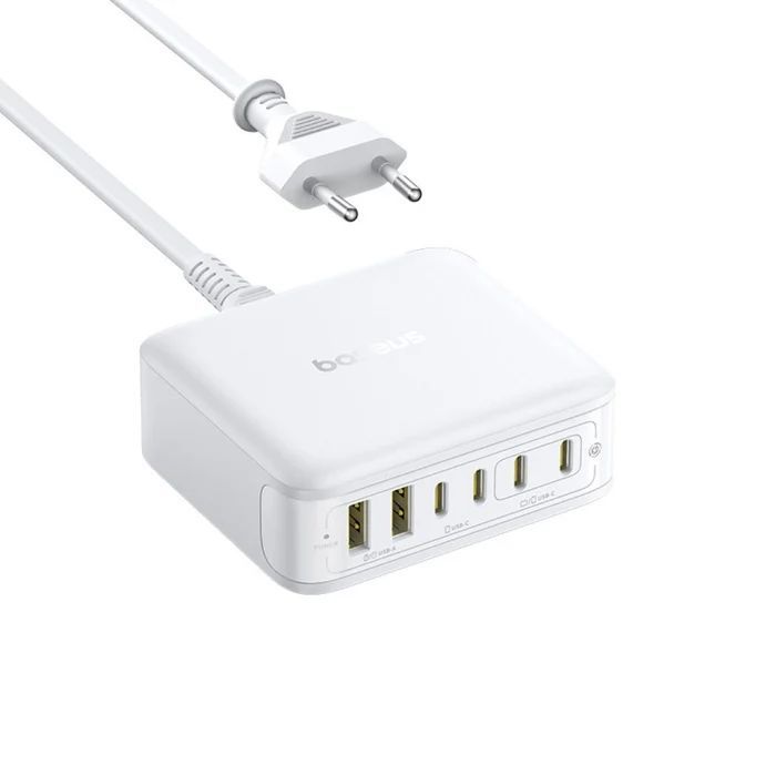 Baseus EnerFill FH21 Desktop Charging Station 4C+2U 120W White Baseus EnerFill FH21 Desktop Charging Station 4C+2U 120W White
