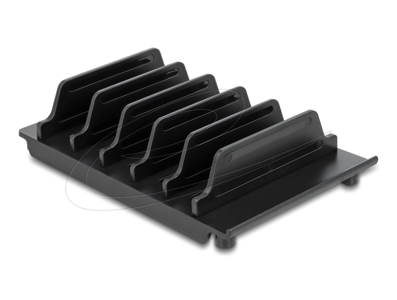 DeLock Device stand for 6 tablets or smartphones Black DeLock Device stand for 6 tablets or smartphones Black