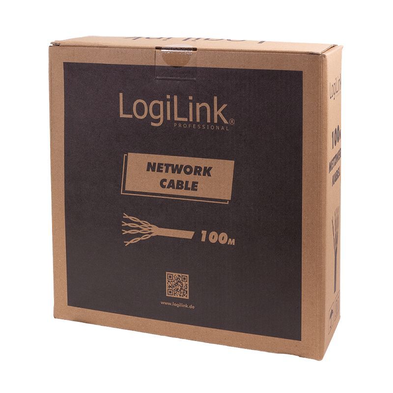 Logilink CAT5e F-UTP Patch Cable 100m Grey Logilink CAT5e F-UTP Patch Cable 100m Grey